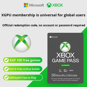 Giao hàng ngay lập tức mã đổi quà xgpu cho 3 năm cho Xbox cho thành viên <span class=keywords><strong>Microsoft</strong></span> Người dùng 1 tuổi 36 tháng nạp tiền xgp Vàng - Product Image 2