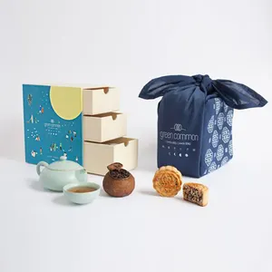 Mid-Autumn Moon Cake Gift Box Empty Box High-end Creative Packaging Business Hotel Moon Cake Wholesale Luxury Gift Box