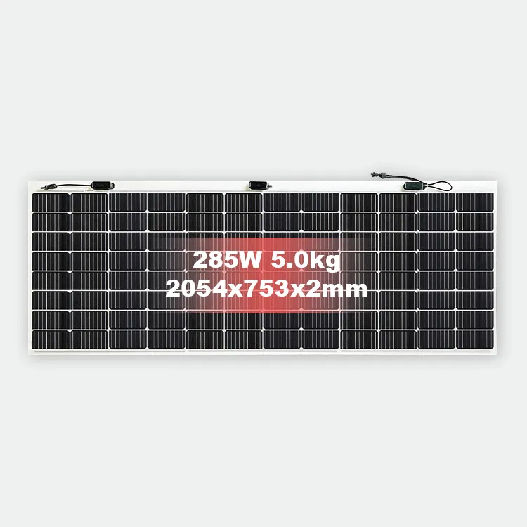 For RV, camping, hiking and motor home with 5 years warranty Sunman monocrystalline flexible solar panels 285w