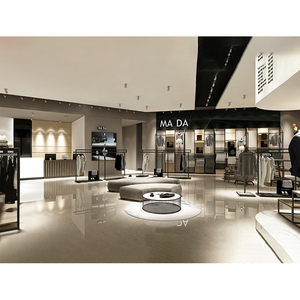 Espositore per Abbigliamento di Alta Qualità, Stand in Acciaio Inossidabile Nero Prodotto su Misura per Negozi di Moda - Product Image 3