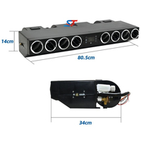 Climatiseur de stationnement électrique 12V/24V de type dissimulé pour fourgonnette, kit de climatisation de stationnement pour camion