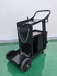 Chariot de soudage métallique fermé <span class=keywords><strong>à</strong></span> 2 niveaux et 4 tiroirs avec grand espace de rangement, chariot roulant OEM <span class=keywords><strong>à</strong></span> quatre roues, <span class=keywords><strong>table</strong></span> inclinable pour l'utilisation d'outils - Product Image 3