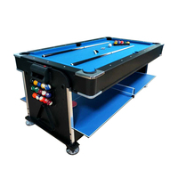 Table de jeu multifonctionnelle NAIPNI, table de snooker 4 en 1, billard