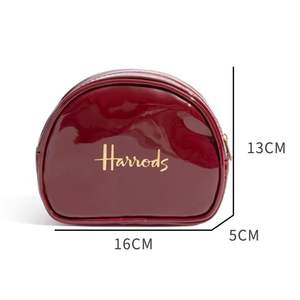 सुरुचिपूर्ण कस्टम मेकअप बैग उच्च गुणवत्ता वाले पेटेंट चमड़े का फैशन Pu सामग्री पानी प्रतिरोधी फोल्डेबल पानी प्रतिरोधी फोल्डेबल - Product Image 6