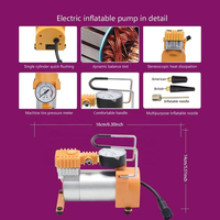 Cric de levage portable pour voiture, SUV, changement de pneu, cric électrique à ciseaux 12V, kit 3 tonnes avec clé à chocs électrique et démarreur de secours