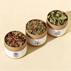 Envase Redondo Reciclable Personalizado con Impresión de Tinta de Soya de Grado Alimenticio para Té, Café, Matcha en Polvo, Especias y Frutos Secos - Product Image 1