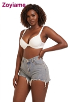 Soutien-gorge push-up sexy Zoyiame grande taille avec armatures, sans coutures, à bord souple, fermeture à quatre agrafes pour poitrine généreuse et décolleté