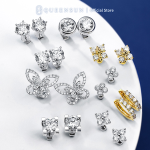 IGI GIA鑑定書付 0.5ct 1ct 1.5ct 2ct 3ct 4ct 5ct 6ct ラボグロウンダイヤモンド HPHT CVD 人工ダイヤモンドピアス - Product Image 5