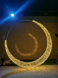 Escultura de <span class=keywords><strong>luna</strong></span> de acero inoxidable, hueco luminoso - Product Image 6