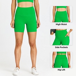 T-Line Tight Nude Hip Lift Gym Shorts Pocket High Waist Sports Cycling Shorts pour femmes - Product Image 3