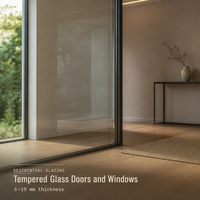 Panneaux en verre trempé transparent sur mesure 5-19 mm pour portes, fenêtres et cloisons de bureau