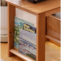 Meuble TV de luxe moderne en bois massif, meuble de salon fait main en bois de cerisier, console de rangement minimaliste écologique
