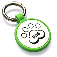 Logo personnalisé, code NFC, code QR, 13,56 MHz, 213/216, silicone RFID, paiement hôtelier, étiquette pour animaux de compagnie, collier, porte-clés, anneau avec nom et identifiant