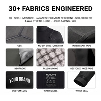 Combinaison intégrale sans fermeture éclair en néoprène personnalisée, 4/3 mm, extensible, doublure thermique, triple couture invisible, fabricant OEM