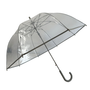 Paraguas Manual Recto de Plástico Transparente para Adultos con Función de Estiramiento - Diseño Novedoso - Product Image 1