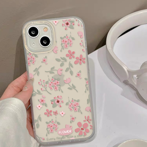Étui de luxe en TPU, motif floral tendance, finition mate, sensation agréable au toucher, pour iPhone 17 Pro Max, 17 Air, 17 Pro, 17, 16, 15 - Product Image 5