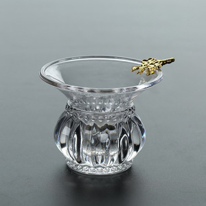 Thickened Heat Resistant Glass <b>Tea</b> Filter With Stainless Steel Mesh <b>Infuser</b> Set Creative <b>Tea</b> Ceremony Accessory For Adults - Product Image 1