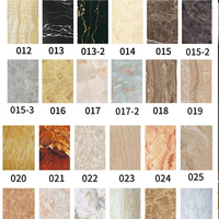 Usine Offre Spéciale 1220X2440mm feuille de marbre pvc or Pvc panneau mural Uv feuille de marbre 3d panneau de pvc pour la décoration intérieure
