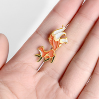 Neuf queues renard émail broches personnalisé Kawaii mignon Animal broches revers Badges sac amusant dessin animé bijoux cadeau pour enfants amis