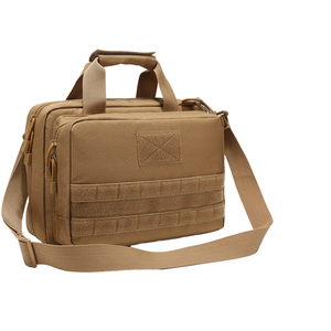 Sac à bandoulière tactique d'extérieur, fermeture éclair, imperméable, polyester perlé, Molle, compartiment pour ordinateur portable, documents, trousse de premiers soins, sac à main - Product Image 1