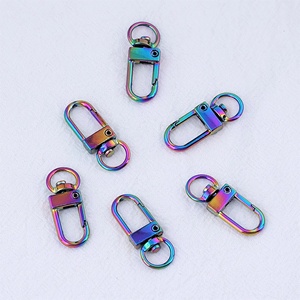 Ganchos de Metal Resistentes de Fábrica Directa con Cierre de Mosquetón Giratorio para Llaveros, Correas de Perro y Accesorios de Bolsos - Product Image 1