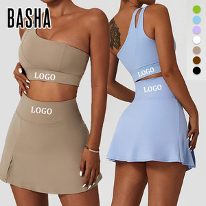 OEM ODM Phụ Nữ Trang Phục Golf Quần Áo Áo Ngực Thể Thao Quần Vợt Váy <span class=keywords><strong>2</strong></span> Mảnh Thiết Lập Phụ Nữ Ăn Mặc Quần Vợt Mặc <span class=keywords><strong>2</strong></span>-Trong-1 Yoga Mặc Bộ - Product Image 2