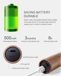 <b>Motion</b> <b>Sensor</b> Modern Battery Powered <b>LED</b> <b>Light</b> Indoor Night <b>Light</b> for Bedroom Bedside Kitchen Reading Lamp - Product Image 3