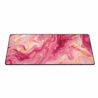 Tapis de bureau pour le bureau à domicile, tapis de souris à motif de feuilles tropicales, 400x900mm, base en caoutchouc antidérapante, bords cousus, grand tapis de clavier pour les joueurs