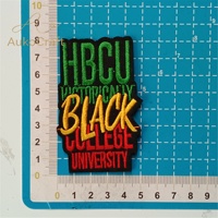 Patchs brodés thermocollants HBCU Black History, qualité supérieure pour vêtements/vestes/pantalons/chaussures