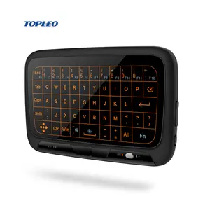 Latest technology new product H18 2.4G wireless backlit touchpad keyboard mouse combo