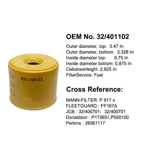 Seperpat mesin harga pabrik 32401102, penyaring bahan bakar putar untuk 32/400701 32/401102 - Product Image 2