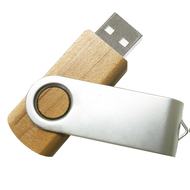 Popular E-trend Bamboo Wooden USB Flash Drive 1GB-128GB USB 2.0 Customized OEM Logo 1-Year Warranty Gifts