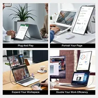 16 Inch Portable Monitor Laptop Screen Extender N2 FHD 1200P IPS External Display Type C for Business