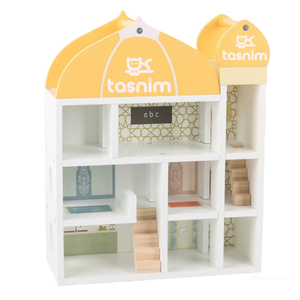Jouets en bois pour <span class=keywords><strong>enfants</strong></span> musulmans personnalisés OEM, jeu islamique, maison de jeu de mosquée - Product Image 2