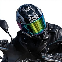 Casque de moto certifié 3C BY-168 en ABS, double visière, design quatre saisons - adapté aux motos et aux véhicules électriques