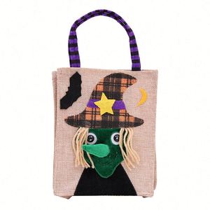 Bolsas de Regalo de Halloween Transfronterizas, Bolsas de Tela No Tejida con Adornos Decorativos, Diseño de Dulces y Calabazas, Artículos Festivos - Product Image 2