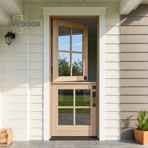 Puertas de Entrada de Madera Sólida de Roble Africano y Caoba, Estilo Rústico, Personalizadas, con Paneles de Vidrio, para Casa, <span class=keywords><strong>Puerta</strong></span> <span class=keywords><strong>Holandesa</strong></span> con Acabado <span class=keywords><strong>Exterior</strong></span> de Madera - Product Image 2