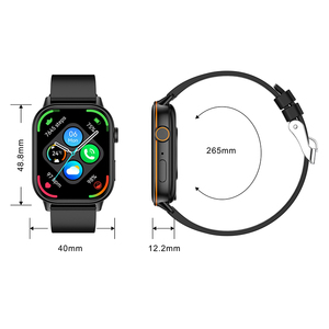 Montre connectée GPS QX17 carrée en gel de silice avec boussole, suivi du sommeil, écran TFT de 2,01 pouces, autonomie jusqu'à 4 jours - Product Image 6