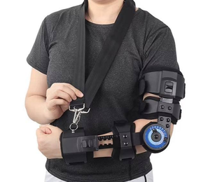 Orthèse de bras réglable ROM pour soutien post-opératoire, récupération de fracture, dispositif de rééducation articulé, attelle de coude - Product Image 1