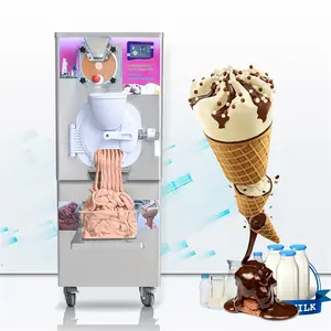 Combine the functions of the pasteurizer and of hard ice cream in one single batch freezer/gelato machine/hard ice cream machine