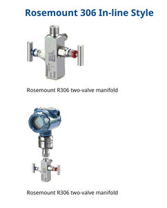 Solución de Montaje Directo en Línea Rosemounte R306/0306, 2 Válvulas/3 Válvulas, Control de Procesos Industriales - Product Image 2