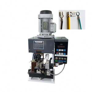 Machine pneumatique verticale à dénuder les bornes AC DC machine à dénuder et à riveter les fils automatique - Product Image 1