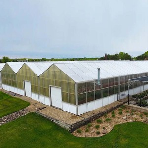 Serre écologique à privation de lumière en polycarbonate, panneaux PC double paroi à économie d'énergie, système d'ombrage automatisé pour l'agriculture commerciale - Product Image 1