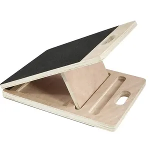 Wholesale Custom Logo Adjustable Eco Wood Incline Calf Stretch Slant Board