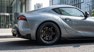Jantes monobloc forgées classiques à 6 branches style TE37, finition Gunmetal avec lèvre usinée, 17-22 pouces, compatibles avec les voitures sportives JDM, EV, BMW, Toyota, Tesla. - Product Image 4