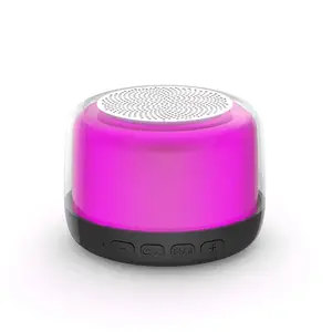 New Released Outdoor Waterproof RGB Lights 5W Bluetooth Speaker TF Card Play Music Longer Work Time TWS Connect Stereo Sound