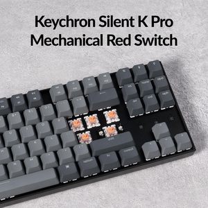 Clavier mécanique Keychron K8 MAX <span class=keywords><strong>TKL</strong></span>, interrupteur Gateron remplaçable à chaud, clavier sans fil rétroéclairé RGB pour Mac Windows Gaming Office - Product Image 5
