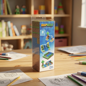 Ensemble de construction magnétique éducatif de 81 pièces en plastique pour enfants, apprentissage créatif - Product Image 1