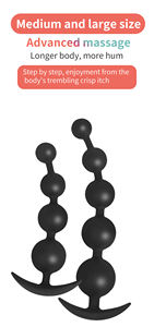 シリコン製 アナルビーズ フレキシブル アナルチェーン セックストイ サイズ違い 前立腺マッサージ トレーナー アナルプラグ 男女兼用 大人のおもちゃ - Product Image 6