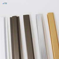 Profilé en aluminium extrudé personnalisé, armoire de cuisine, cadre de penderie, portes en verre et fenêtres, profilé en aluminium anodisé
